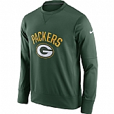 Men's Green Bay Packers Nike Green Sideline Circuit Performance Sweatshirt,baseball caps,new era cap wholesale,wholesale hats